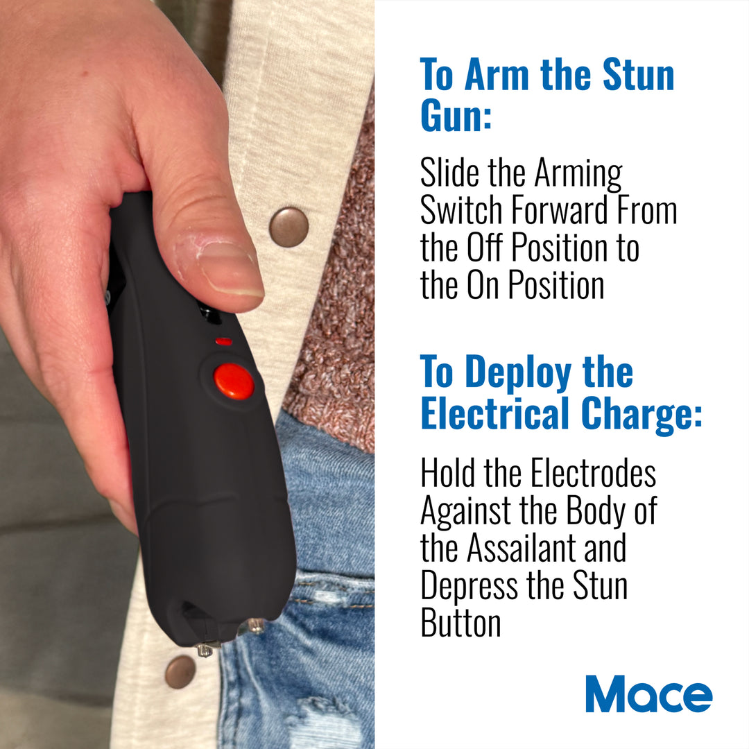 Ergo Stun Device with Bright LED - Black