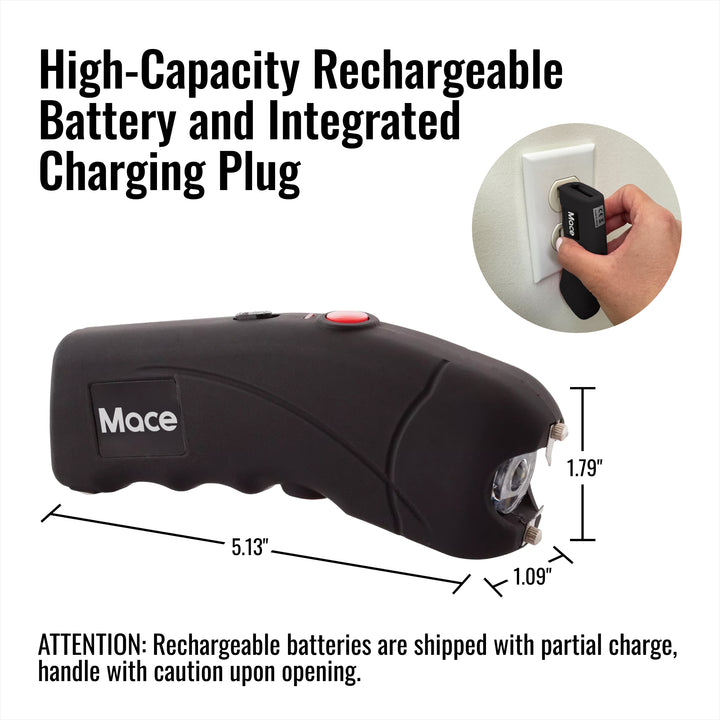 Ergo Stun Device with Bright LED - Black