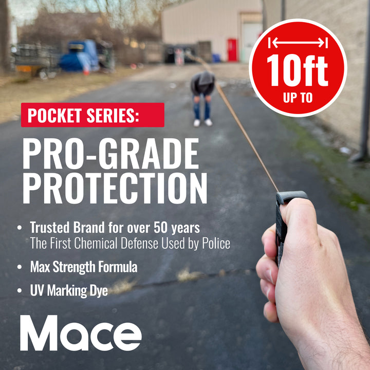 Mace Pepper Spray and Personal Alarm Combo Kit - Black