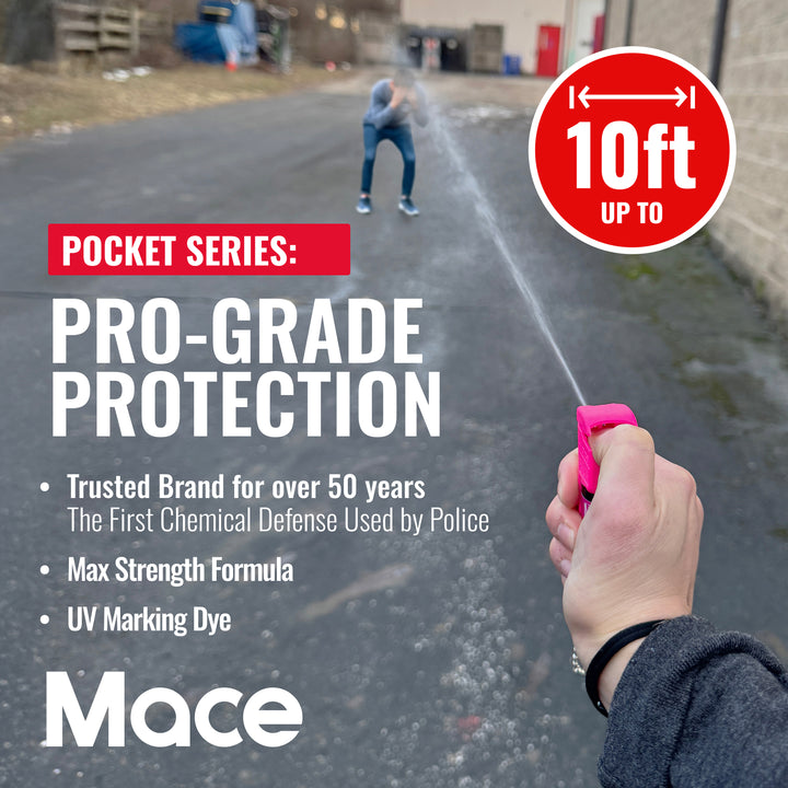 Mace Pepper Spray and Personal Alarm Combo Kit - Pink