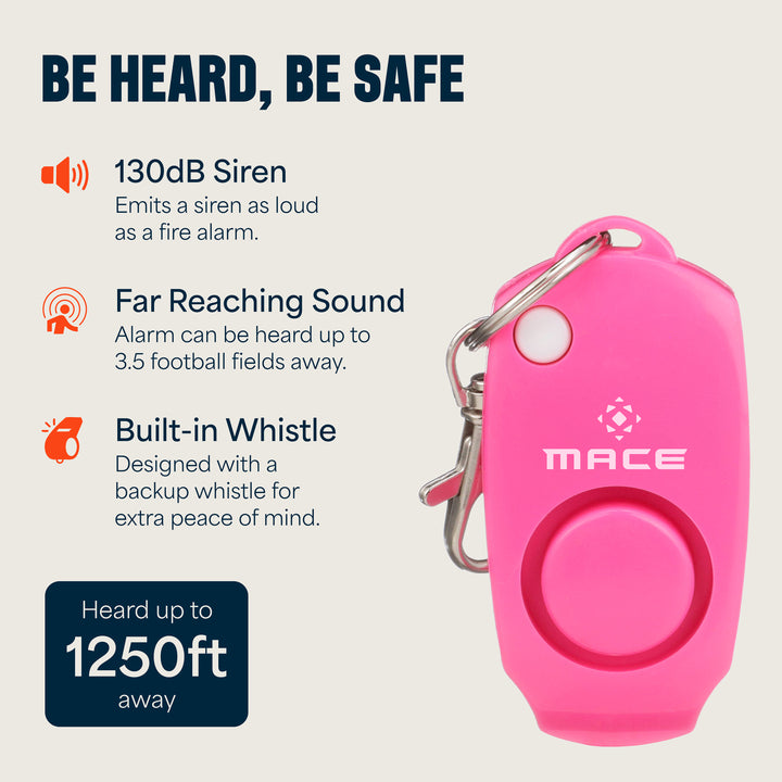 Mace Pepper Spray and Personal Alarm Combo Kit - Pink