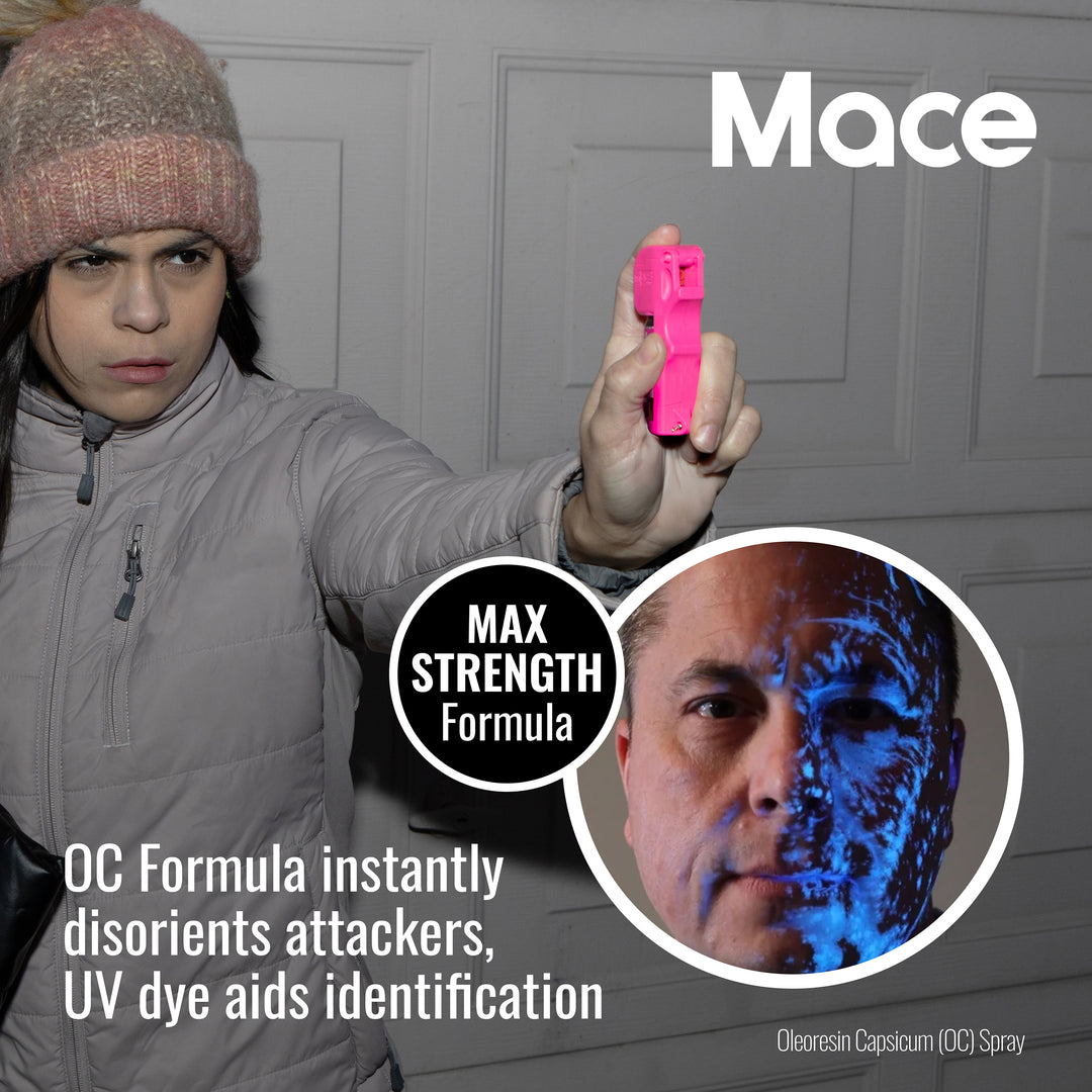 Mace Pepper Spray and Personal Alarm Combo Kit - Pink