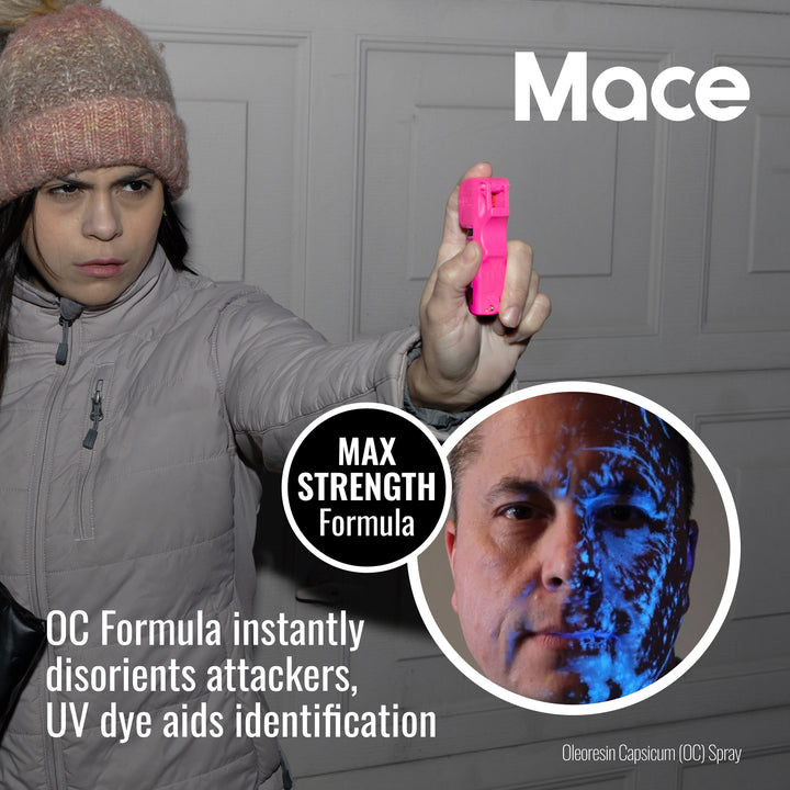 Mace Pepper Spray and Personal Alarm Combo Kit - Pink