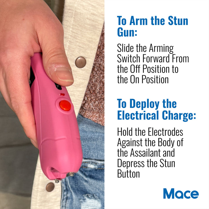 Ergo Stun Device with Bright LED - Pink