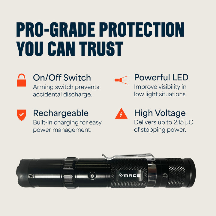 Mace Compact Stun Gun Flashlight