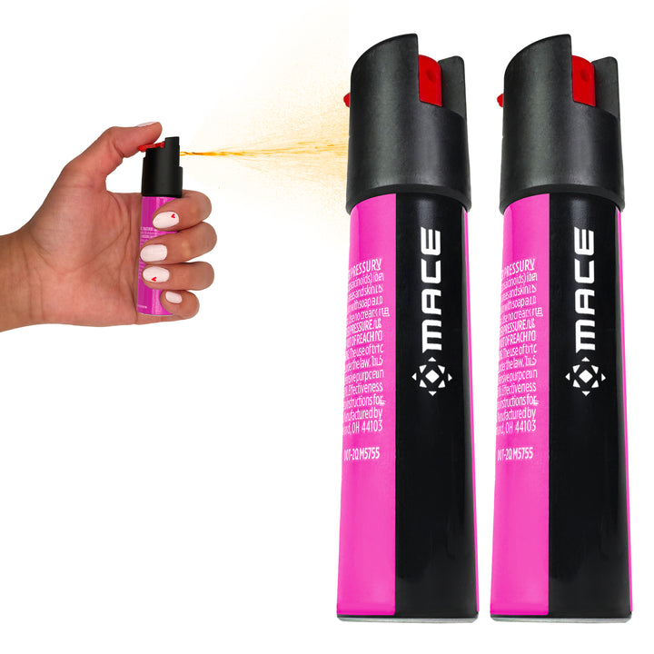 Mace 2 Pack Twist Lock Pepper Spray - Pink