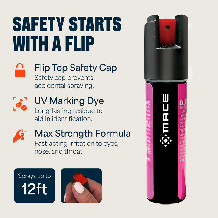 Mace Twist Lock Pepper Spray - Pink