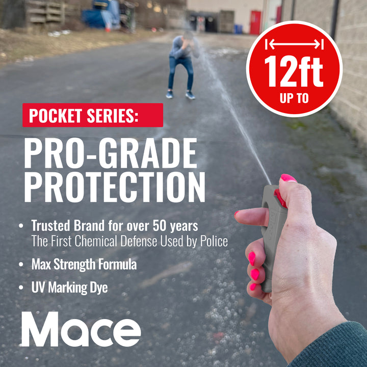 Mace Safety Trigger Pepper Spray - Gray