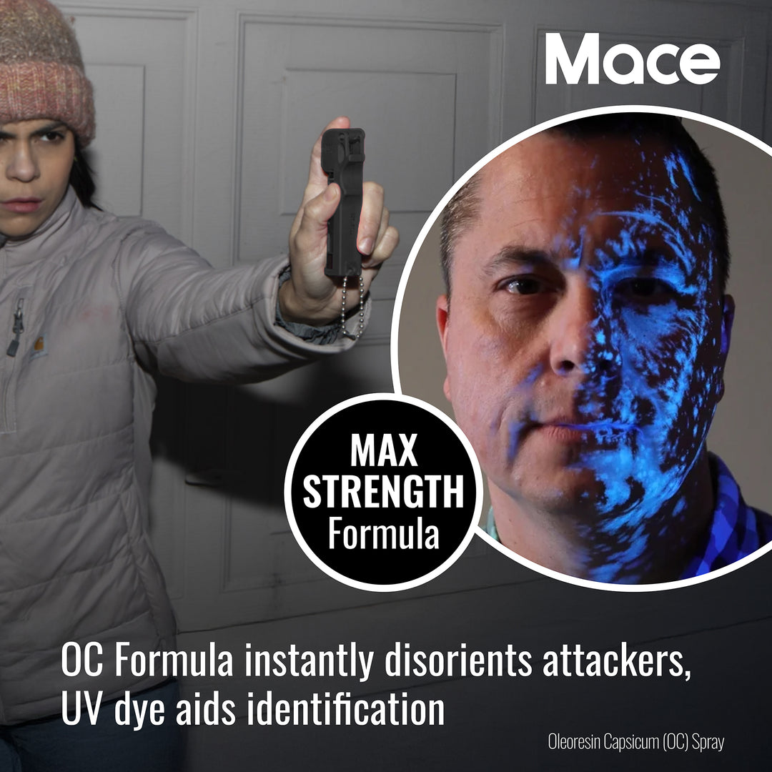 Mace 2 Pack Pepper Spray - Black