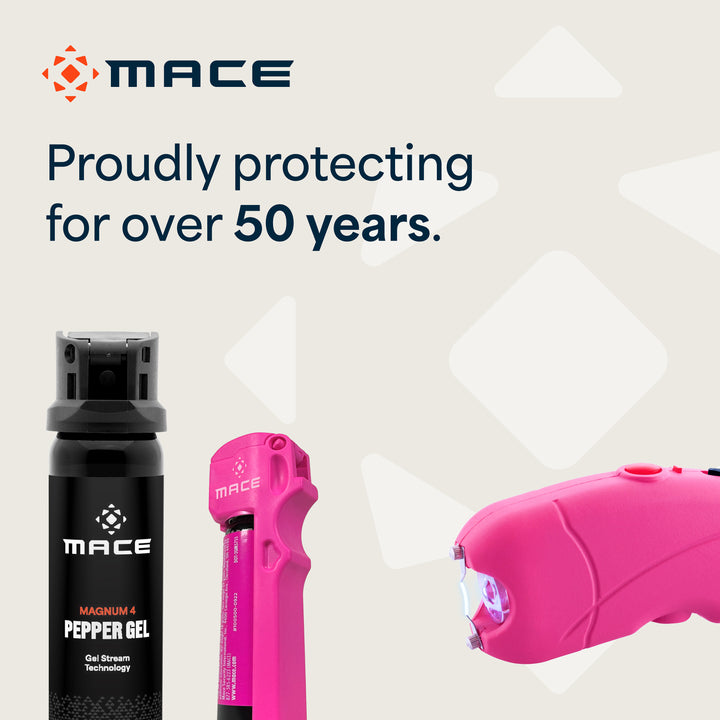 Mace Ergo Stun Gun with LED & Personal Model Pepper Spray - Pink