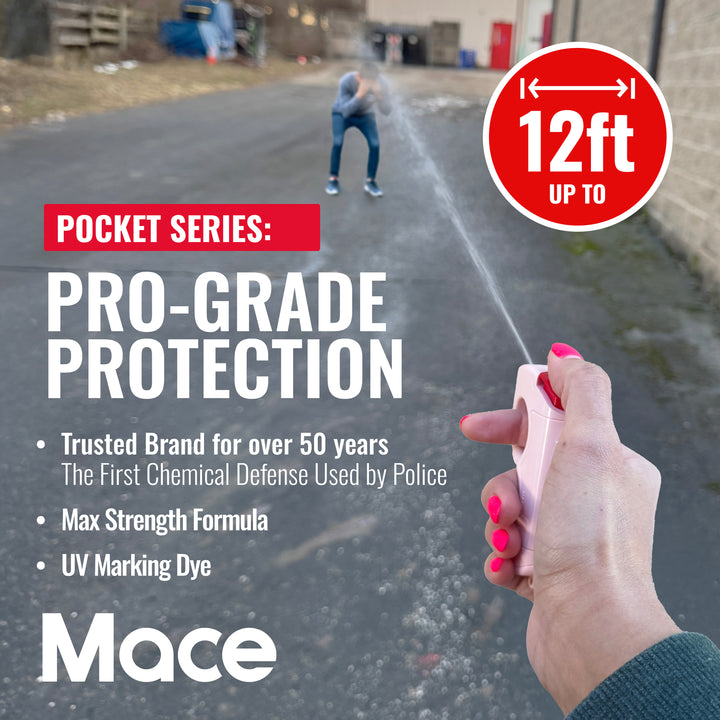 Mace Safety Trigger Pepper Spray - Pink