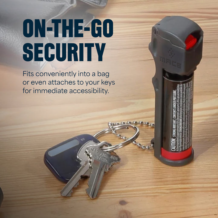 Mace Ergo Stun Gun with LED & Personal Model Pepper Spray - Black