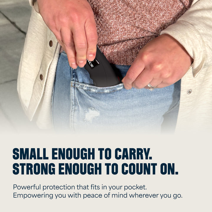 Mace Ergo Stun Gun with LED & Personal Model Pepper Spray - Black