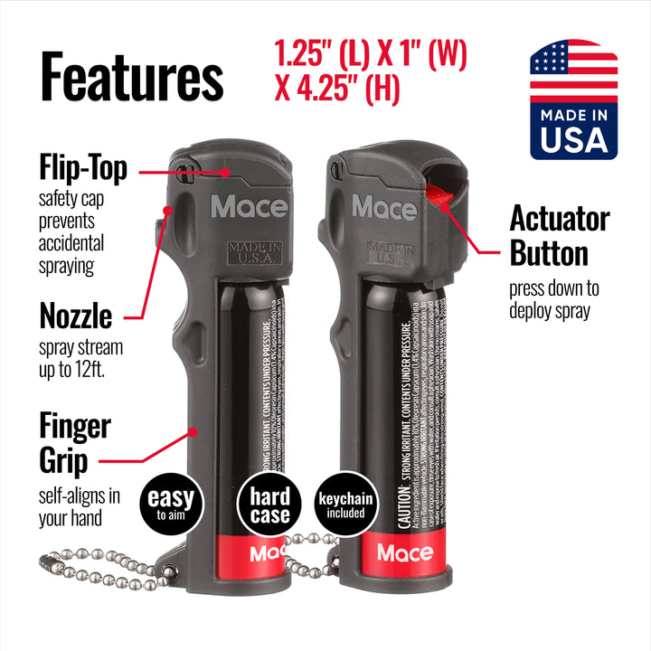 Ergo Stun Device & Personal Model Pepper Spray - Black