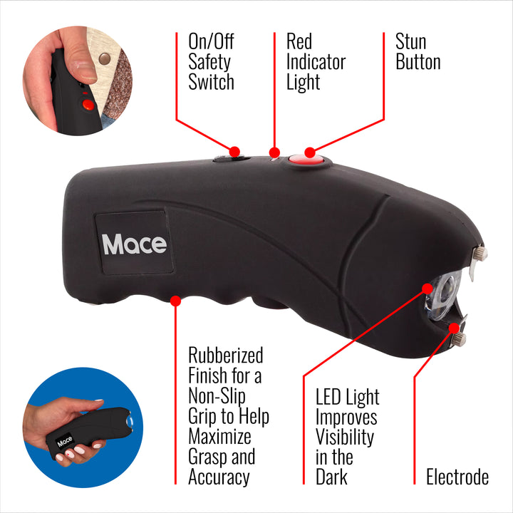 Ergo Stun Device & Personal Model Pepper Spray - Black