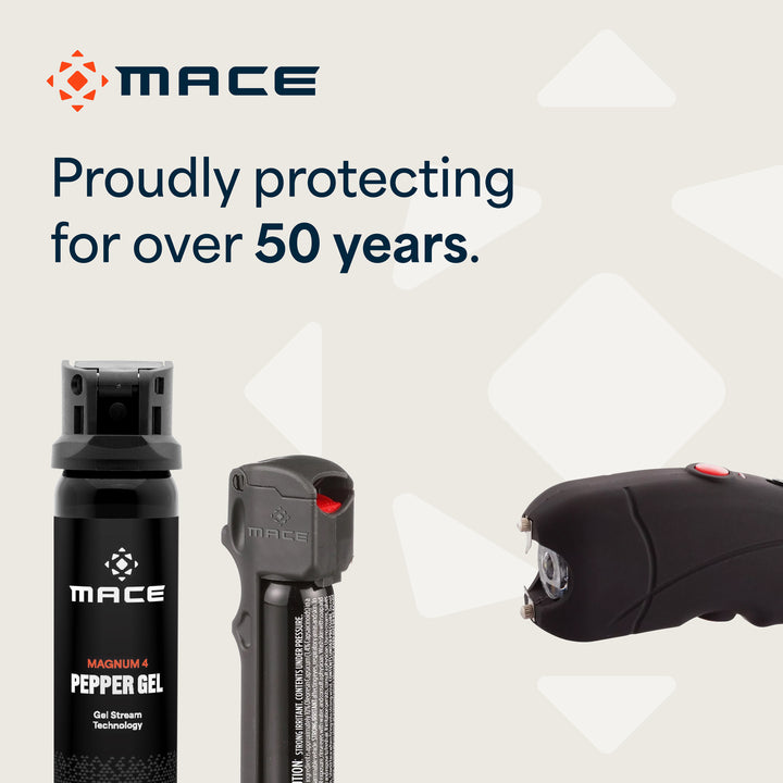Mace Ergo Stun Gun with LED & Personal Model Pepper Spray - Black