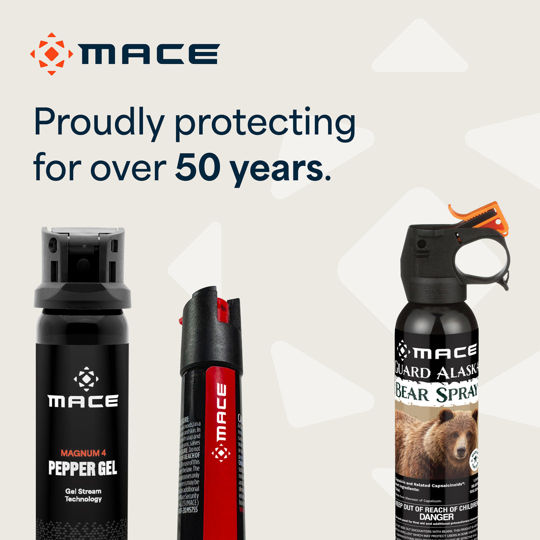 Mace 2 Pack Twist Lock Pepper Spray - Black/Red