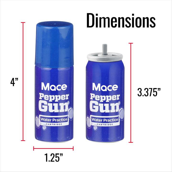 Mace Practice Water Trainer Cartridge Refill for Mace Pepper Gun