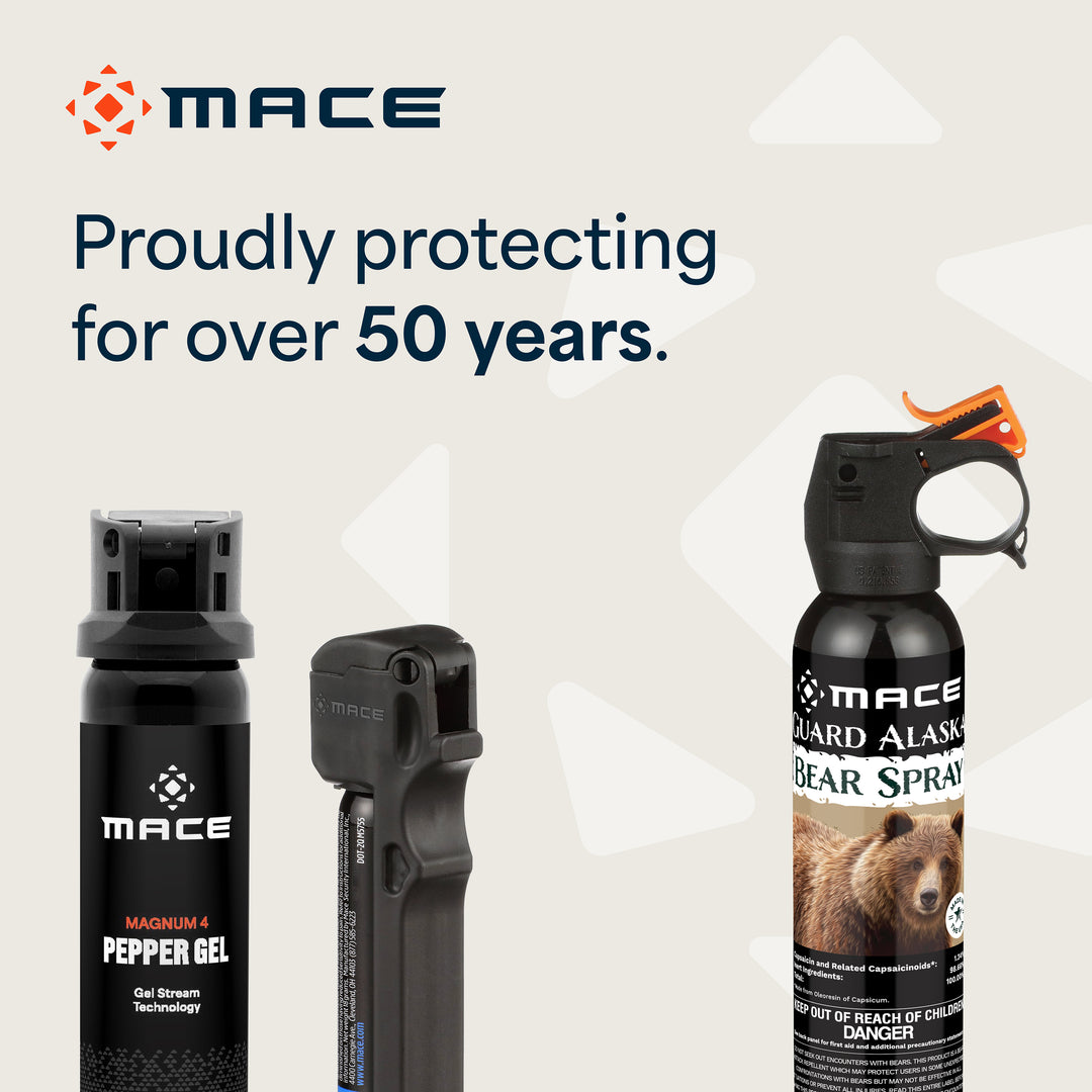 Mace 2 Pack 3-in-1 Flip Top Pepper Spray - Black