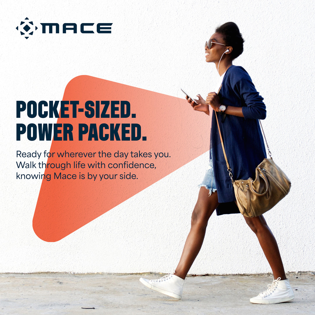 Mace Ergo Stun Gun & Hard Case Pepper Spray - Black