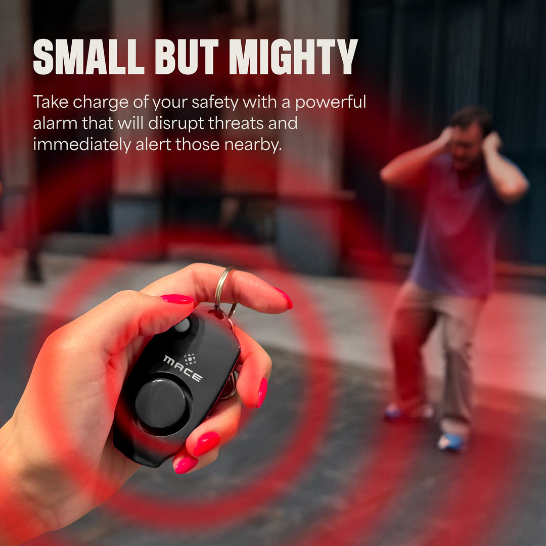 Mace Ergo Stun Gun, Alarm, & Compact Hard Case Pepper Spray - Black