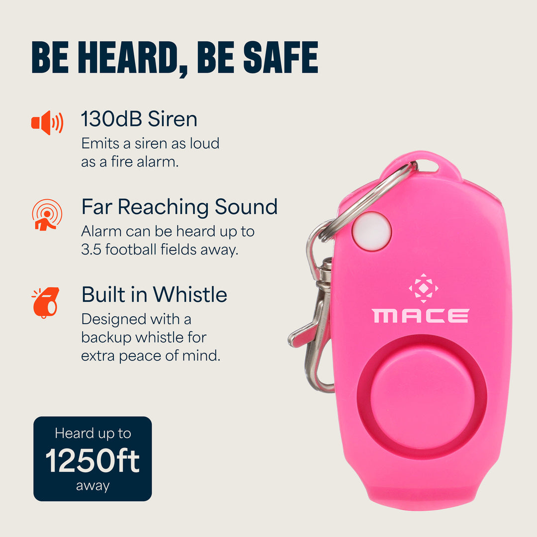 Mace Ergo Stun Gun, Alarm, & Hard Case Pepper Spray - Pink