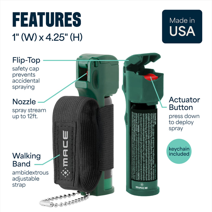 Mace Flip Top Muzzle Dog Deterrent & Self Defense Spray, 2 Pack