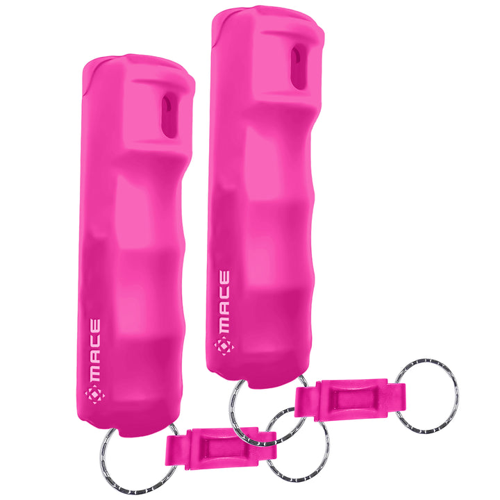 Quick Release Compact Hard Case Pepper Spray 2 Pack - Pink