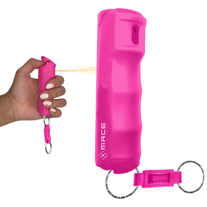 Quick Release Compact Hard Case Pepper Spray - Pink