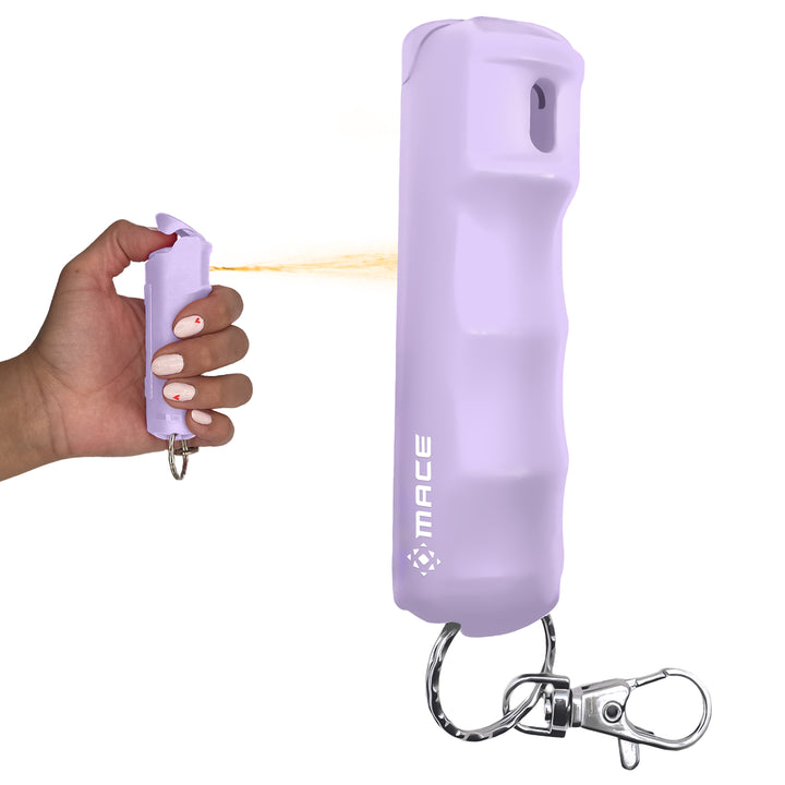 Hard Case Pepper Spray, Clip On (Lilac)