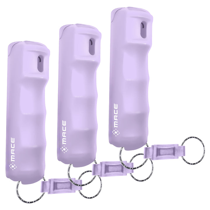 Quick Release Compact Hard Case Pepper Spray 3 Pack - Lilac
