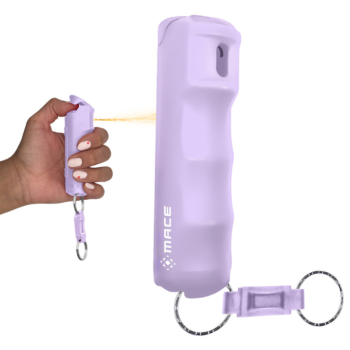 Quick Release Compact Hard Case Pepper Spray, - Lilac