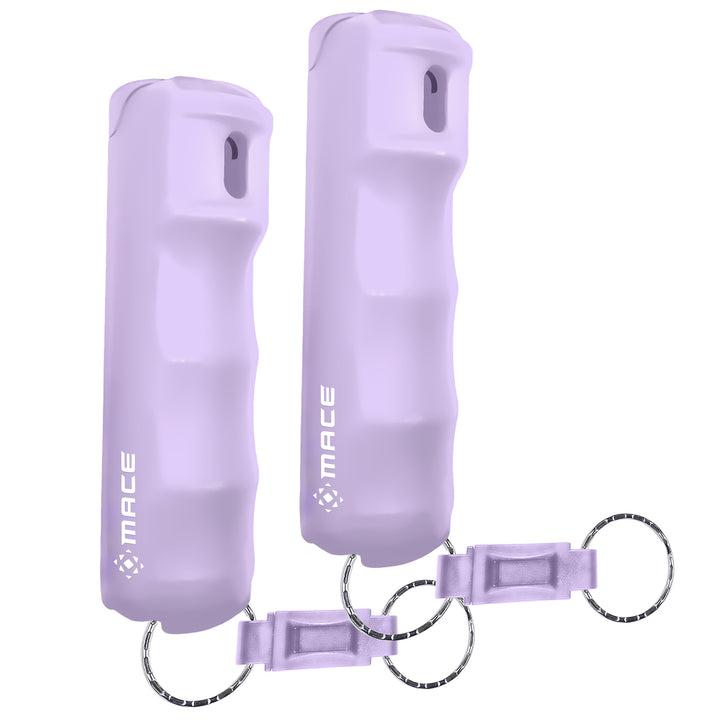 Quick Release Compact Hard Case Pepper Spray 2 Pack - Lilac