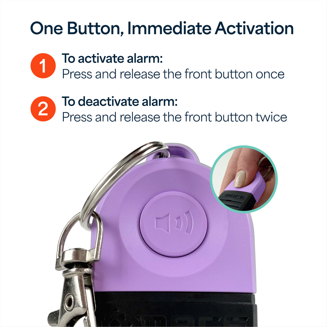 Mace Personal Safety Alarm 130db - Lilac