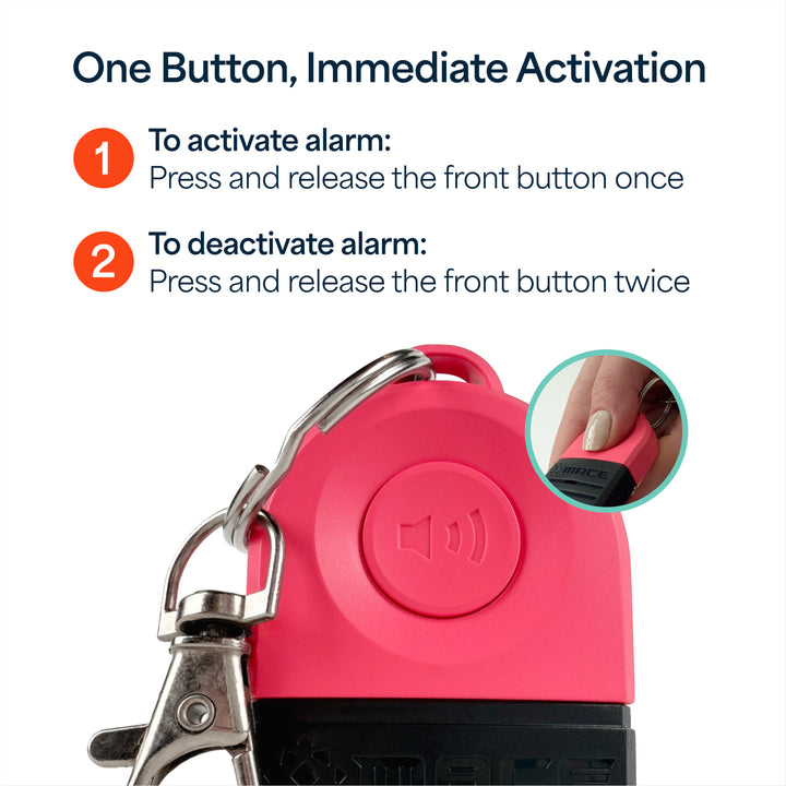 Mace Personal Safety Alarm 130db - Pink