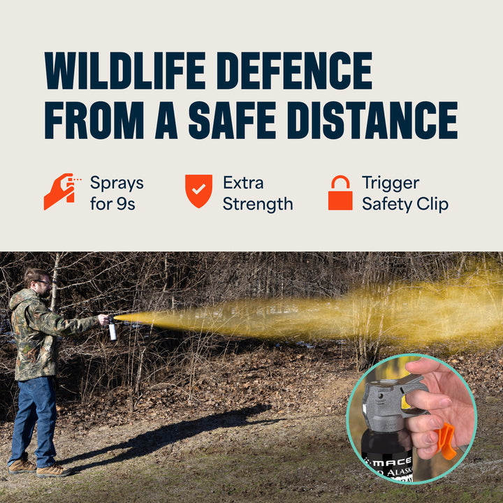 Mace Guard Alaska Bear Deterrent & Self Defense Spray with Spray Holster, 2 Pack