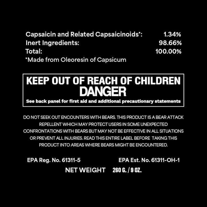 Mace Guard Alaska Bear Deterrent & Self Defense Spray with Spray Holster