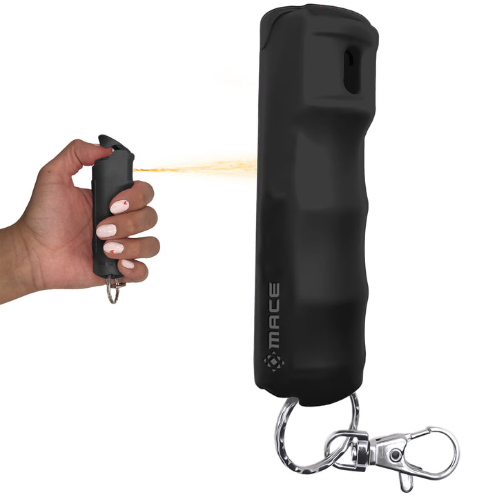 Mace Flip Top Compact Hard Case Pepper Spray - Black