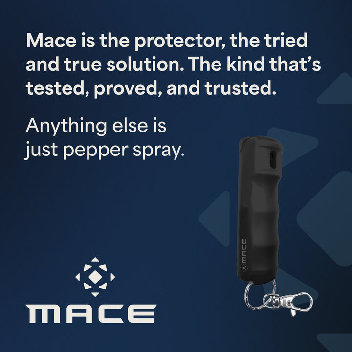 Mace Pepper Spray 2-Pack - Maximum Police Strength OC with UV Dye - Black
