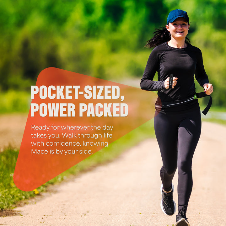 Mace Flip Top with Sport Band Pepper Spray - Black