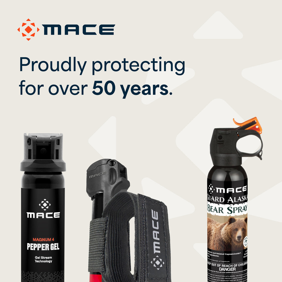 Mace Flip Top with Sport Band Pepper Spray - Black