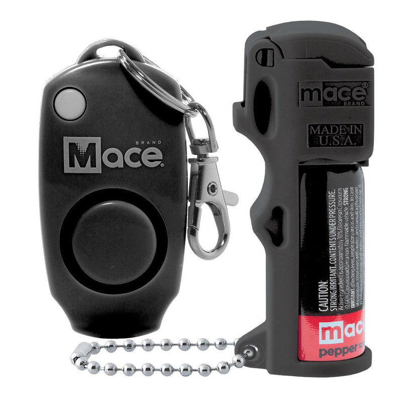 Load image into Gallery viewer, Pocket Size Mace Pepper Spray and Personal Alarm Value Kit- Ideal self defense keychain for women, 10 ft range, Made in the USA,Available in Pink, Black, Yellow, Blue, Orange and Green
