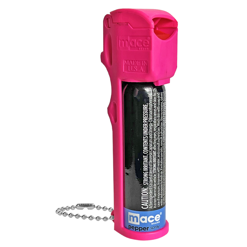 Load image into Gallery viewer, Tear Gas Enhanced Mace Pepper Spray, ideal self defense keychain for women, 12 ft range, Made in the USA - Available in Pink, Yellow, Blue, Orange and Green
