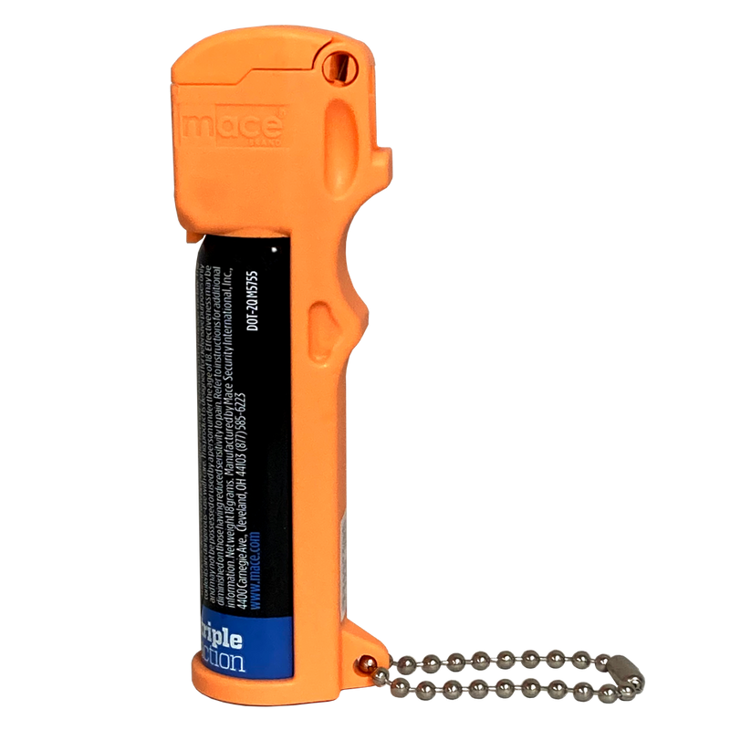 Load image into Gallery viewer, Tear Gas Enhanced Mace Pepper Spray, ideal self defense keychain for women, 12 ft range, Made in the USA - Available in Pink, Yellow, Blue, Orange and Green
