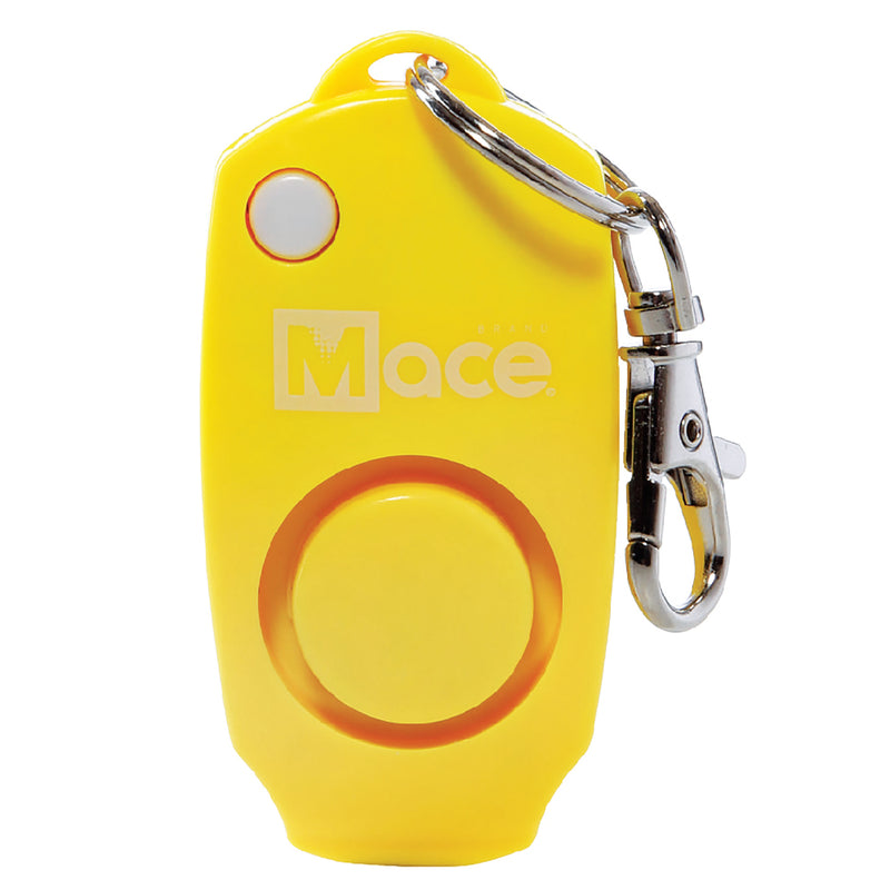 Load image into Gallery viewer, Mace personal alarm, 130 decibel, self defense keychain, ideal for school age kids- Black, yellow, red, green, blue, pink or orange.

