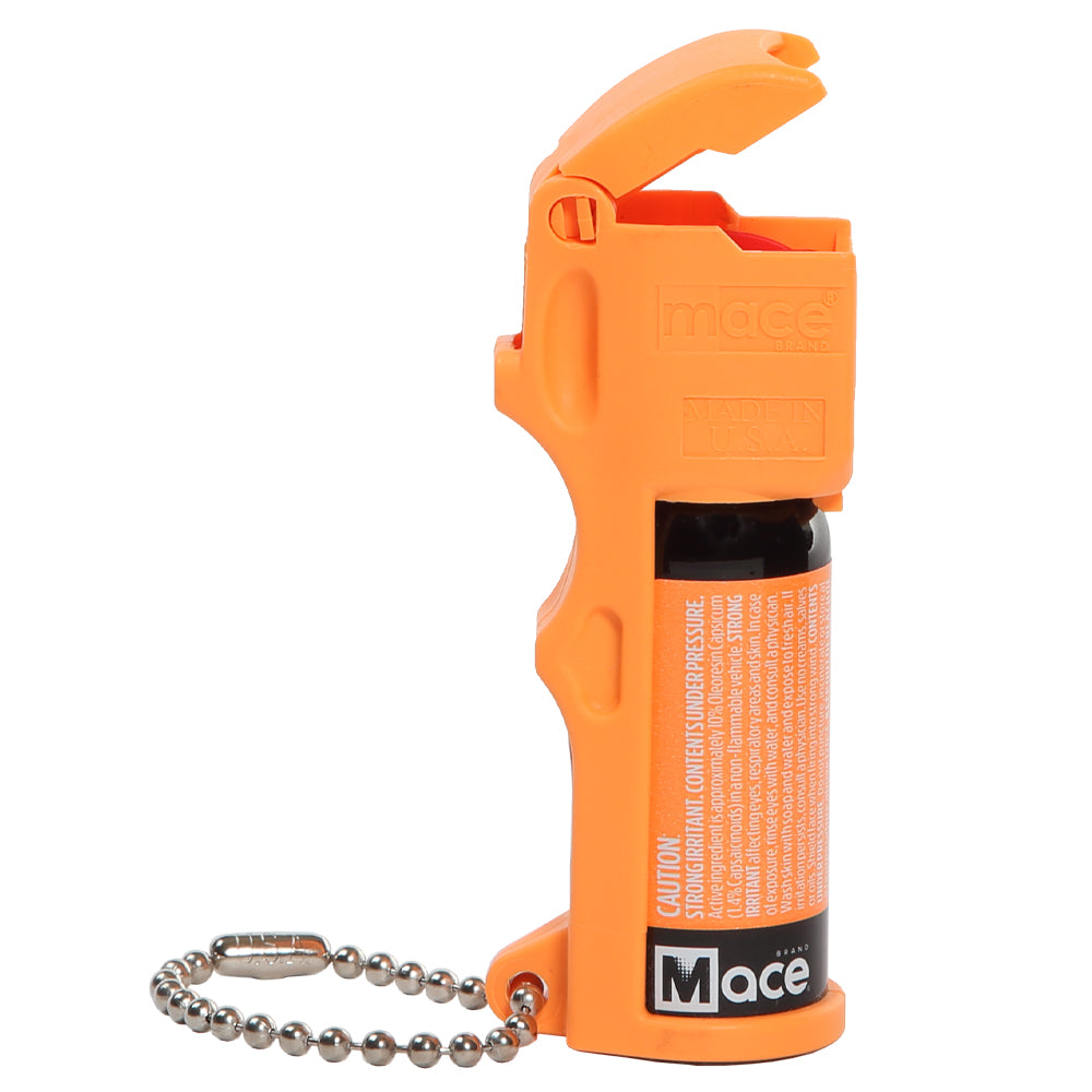 Pocket Size Mace Pepper Spray- Ideal self defense keychain for women, 10 ft range, Made in the USA-  Available in High Visibility Pink, Blue, Orange, Green, Yellow or Black