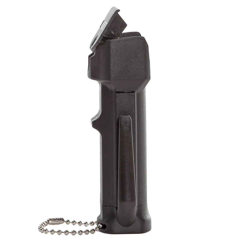Load image into Gallery viewer, Tear Gas Enhanced Mace Police Pepper Spray, ideal self defense  for women, 12 ft range, rugged police-ready housing with clip, Made in the USA
