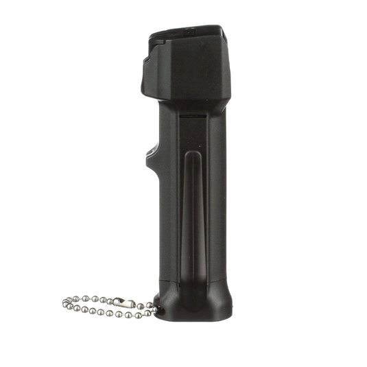 Tear Gas Enhanced Mace Police Pepper Spray, ideal self defense  for women, 12 ft range, rugged police-ready housing with clip, Made in the USA