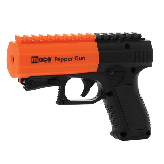 Mace Pepper Spray Gun, ideal home and vehicle defense, Black and orange