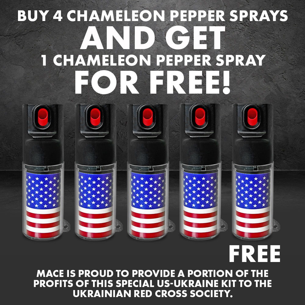 Chameleon Pepper Spray Kit (5 Piece) - Includes 3 Interchangeable Designs
